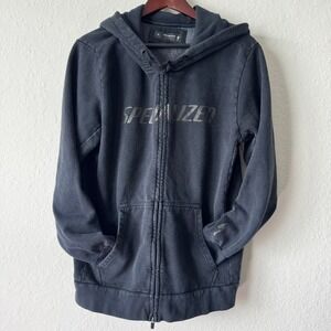 Specialized Mens Size M Legacy Wordmark Zip Up Cycling Hoodie Sweatshirt